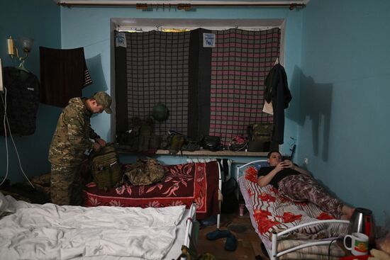 Работа прифронтового госпиталя спецназа "Ахмат" в зоне СВО