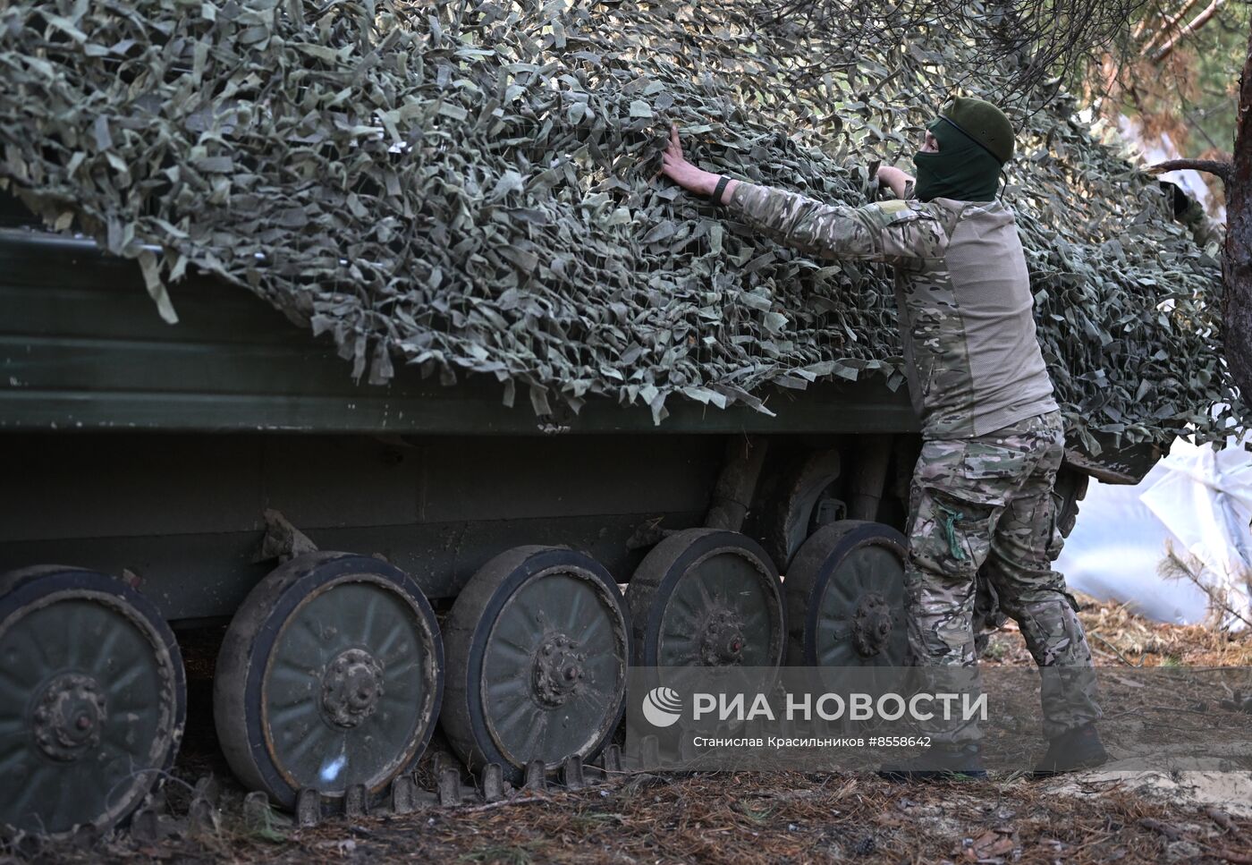 Подразделение ЦВО на Краснолиманском направлении СВО