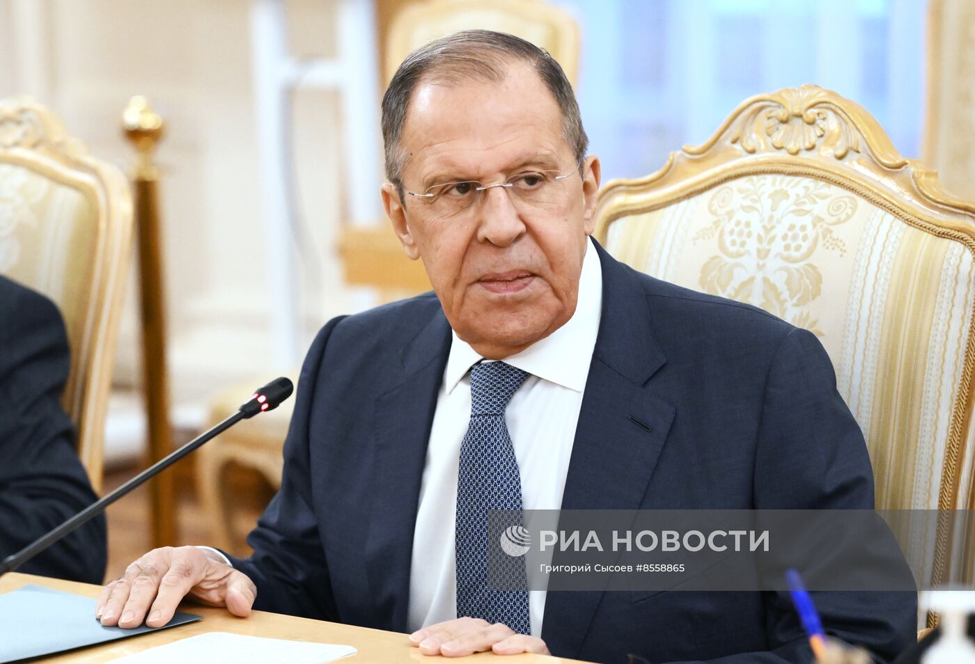 Встреча глав МИД РФ и Венесуэлы С. Лаврова и И. Хиля