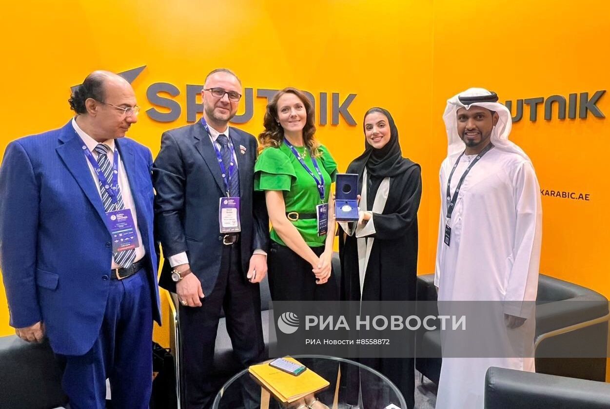 Стенд МИА "Россия сегодня" на Global Media Congress в Абу-Даби