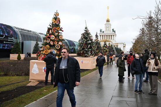 Международная выставка-форум "Россия"
Установка и украшение 90 "Ёлок России" Место: Россия, Москва. Автор: Павел Бедняков/РИА Новости. Выставка "Россия". Установка и украшение 90 "Ёлок России"