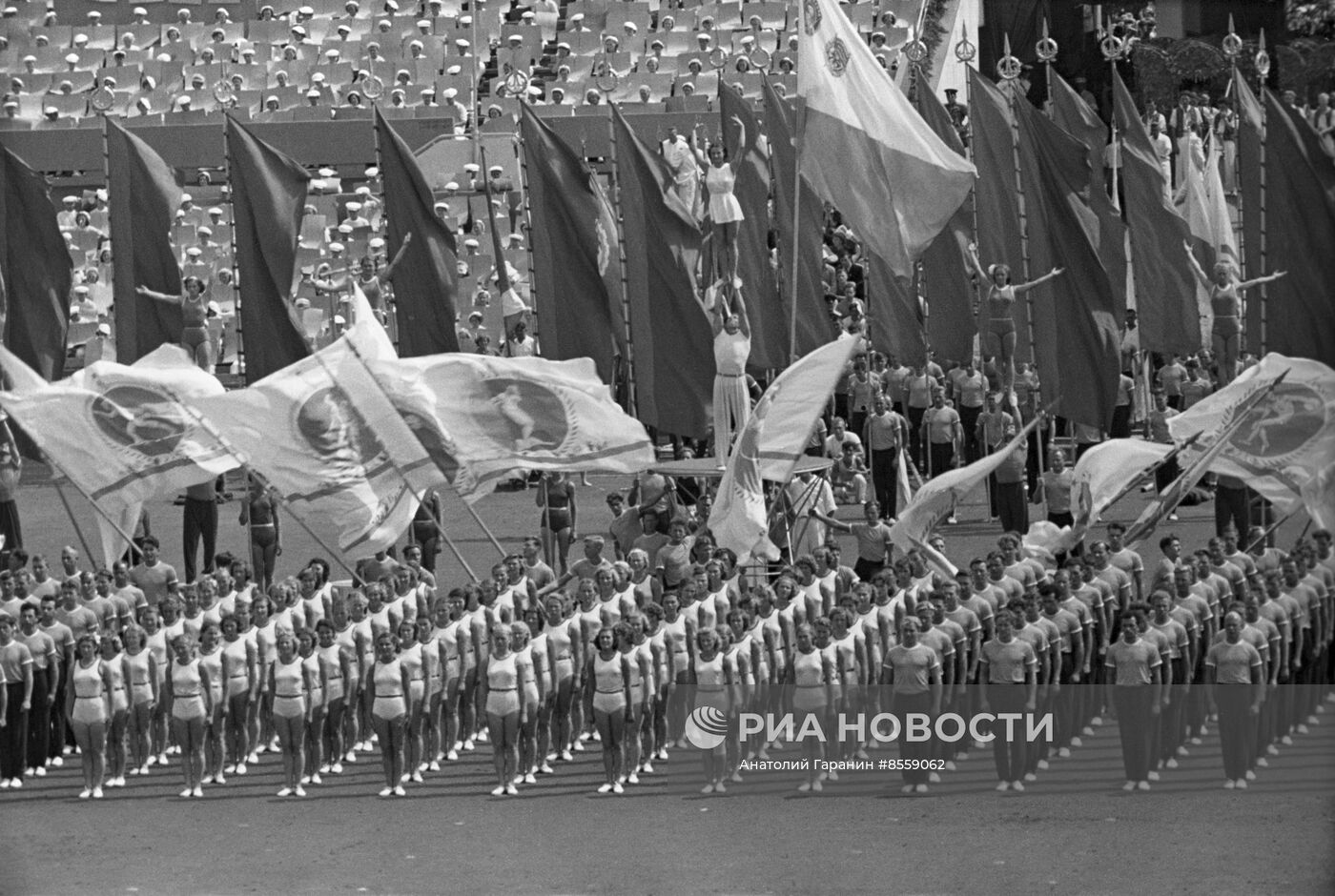 Физкультурный парад на красной площади в Москве