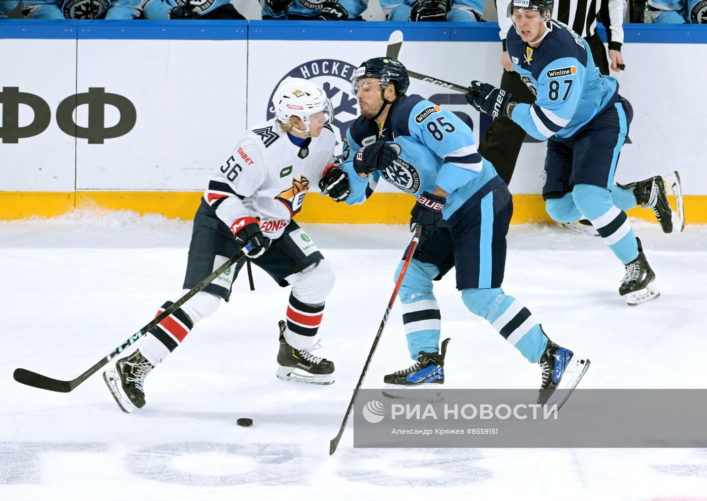 Хоккей. КХЛ. Матч "Сибирь" - "Металлург"