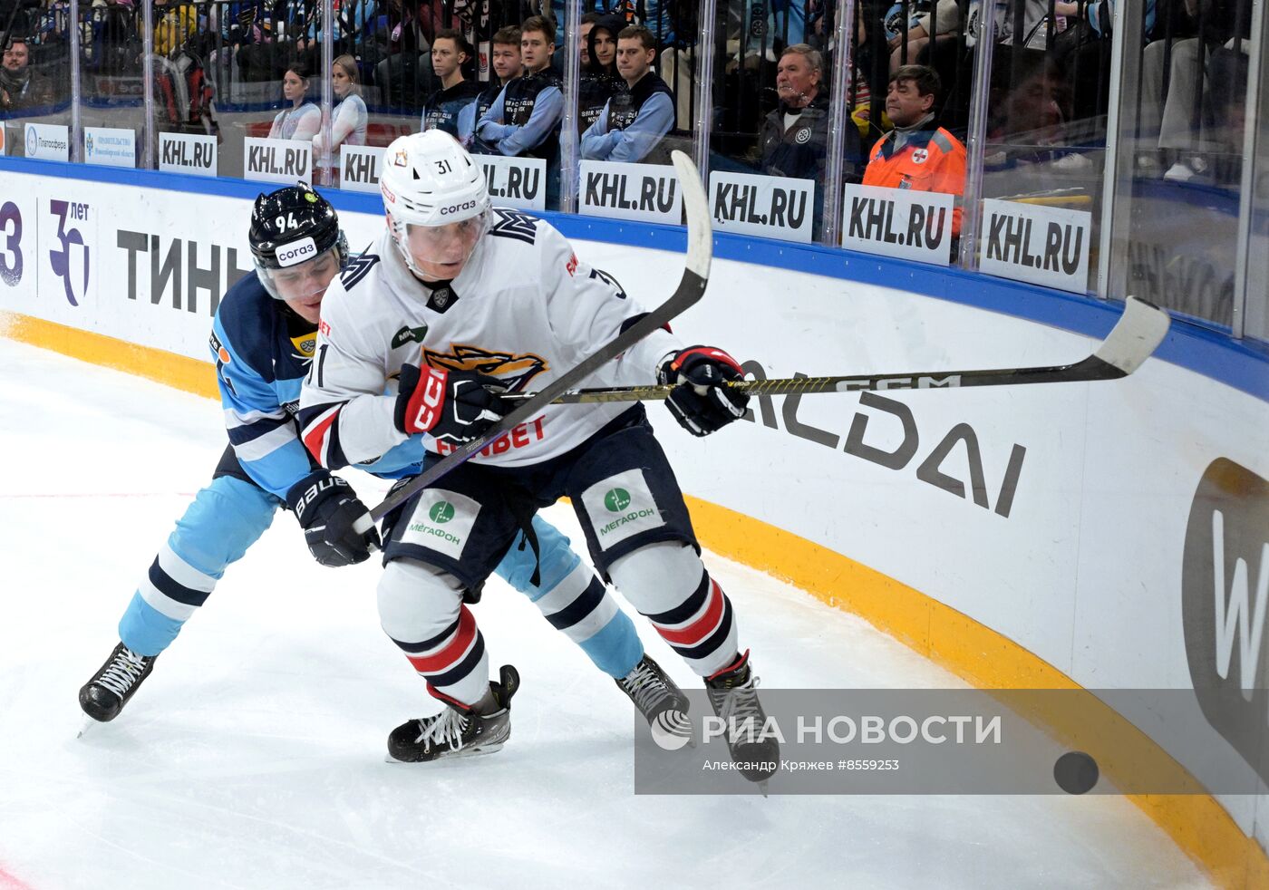 Хоккей. КХЛ. Матч "Сибирь" - "Металлург"