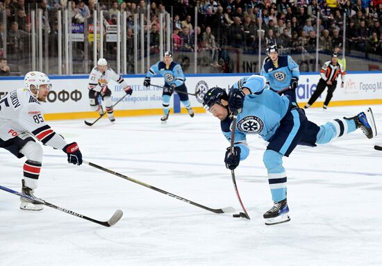 Хоккей. КХЛ. Матч "Сибирь" - "Металлург"