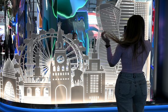 Работа выставки "Россия"