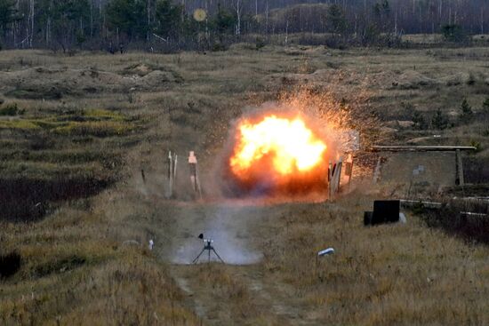 Испытания белорусского гранатомета "Сапфир"
