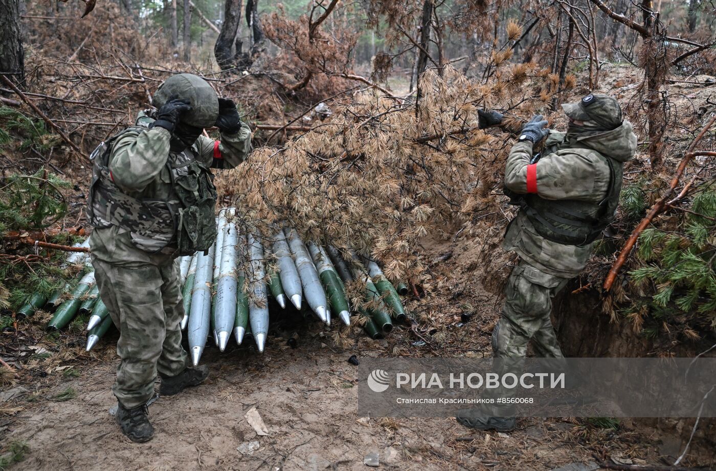 Боевая работа расчетов РСЗО БМ-21 "Град" гвардейского мотострелкового полка ЦВО на Краснолиманском направлении СВО