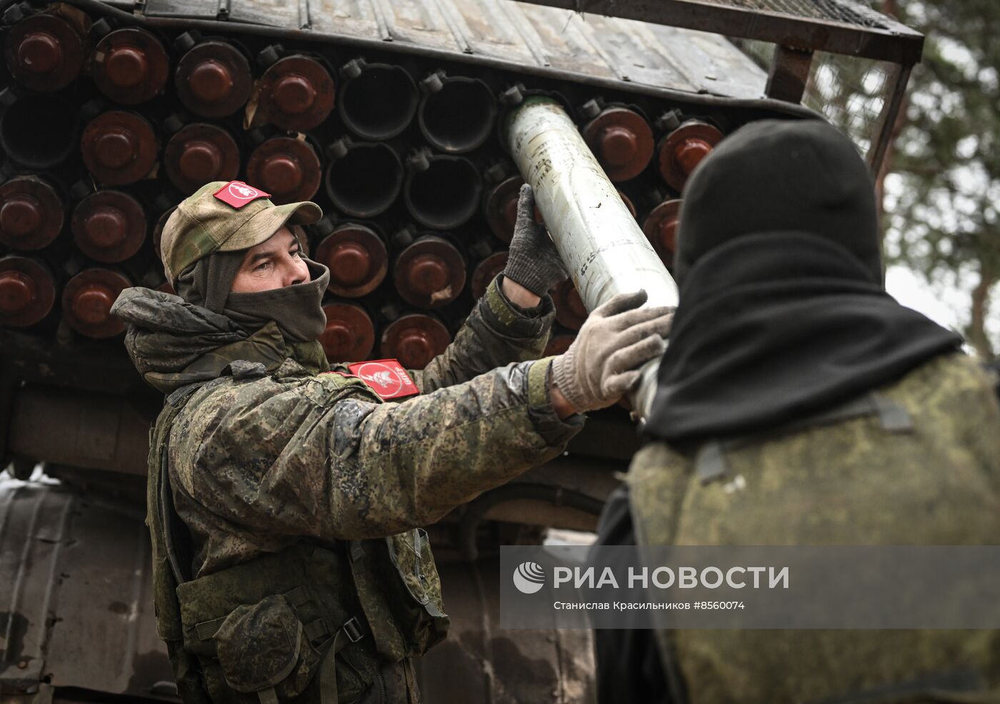 Боевая работа расчетов РСЗО БМ-21 "Град" гвардейского мотострелкового полка ЦВО на Краснолиманском направлении СВО