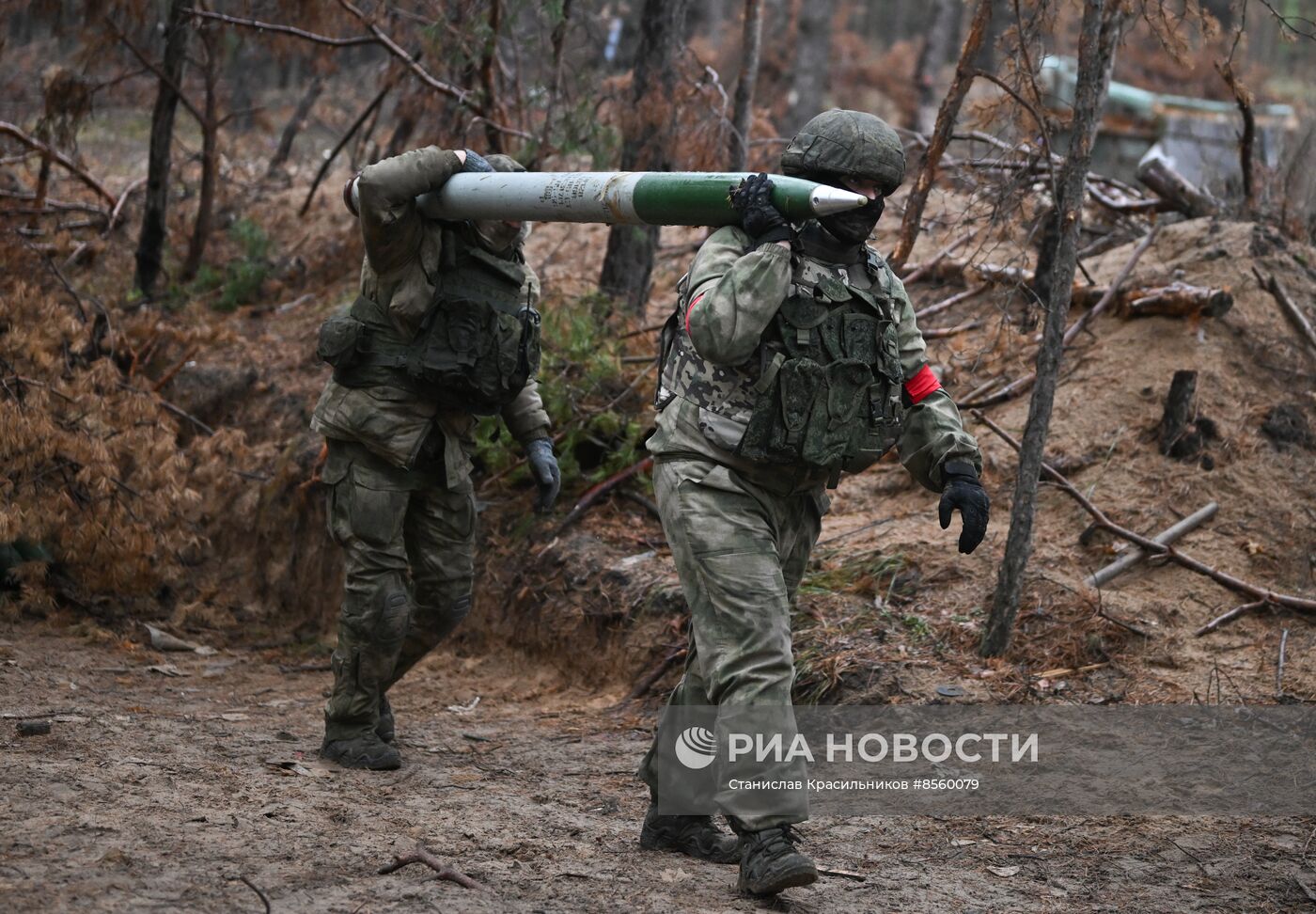 Боевая работа расчетов РСЗО БМ-21 "Град" гвардейского мотострелкового полка ЦВО на Краснолиманском направлении СВО