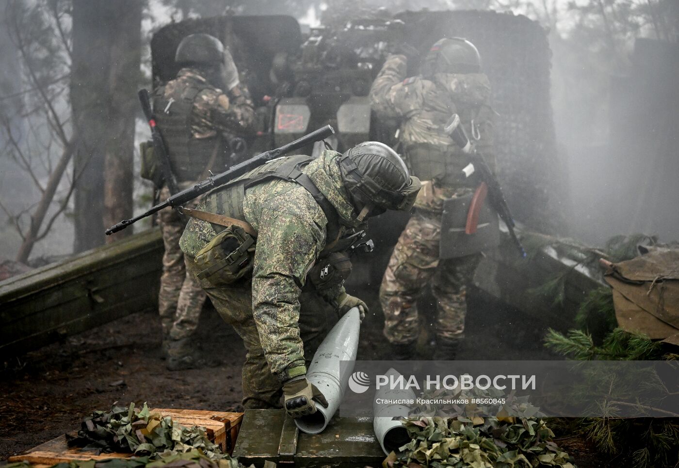 Контрбатарейная борьба артиллерии ЦВО на Краснолиманском направлении СВО