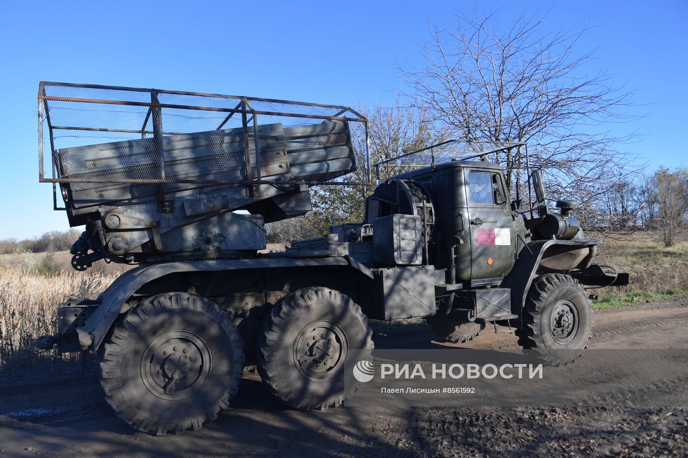 Боевая работа РСЗО "Град" на Запорожском направлении