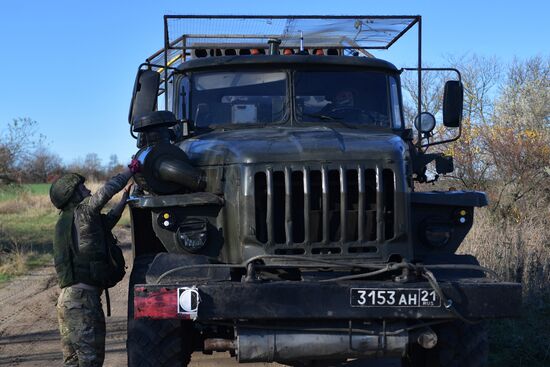 Боевая работа РСЗО "Град" на Запорожском направлении