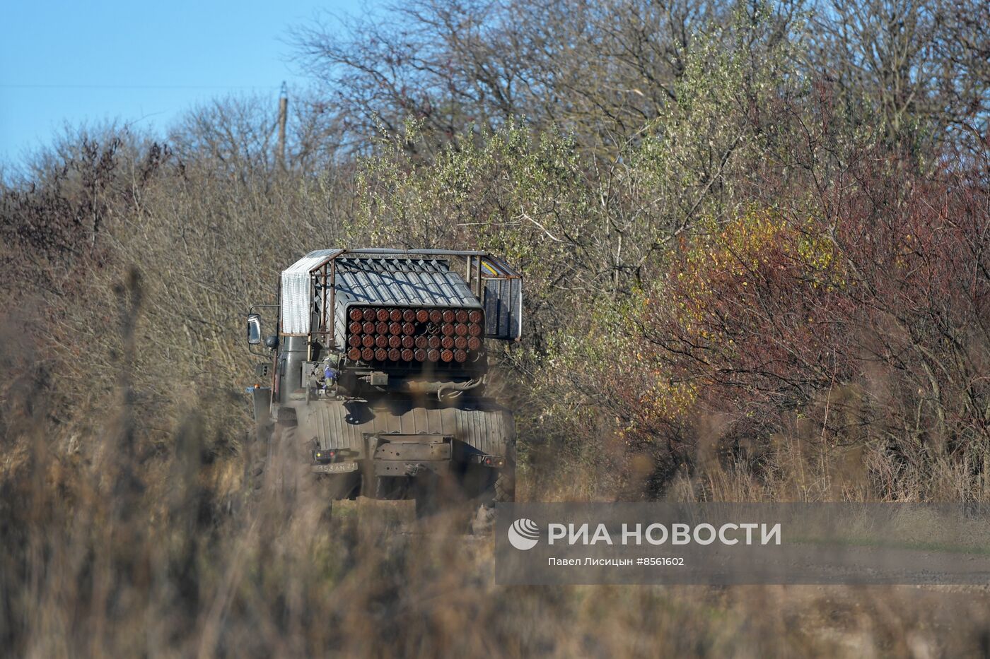 Боевая работа РСЗО "Град" на Запорожском направлении