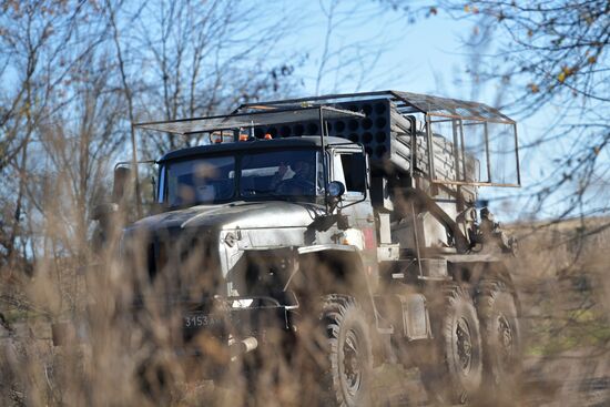 Боевая работа РСЗО "Град" на Запорожском направлении