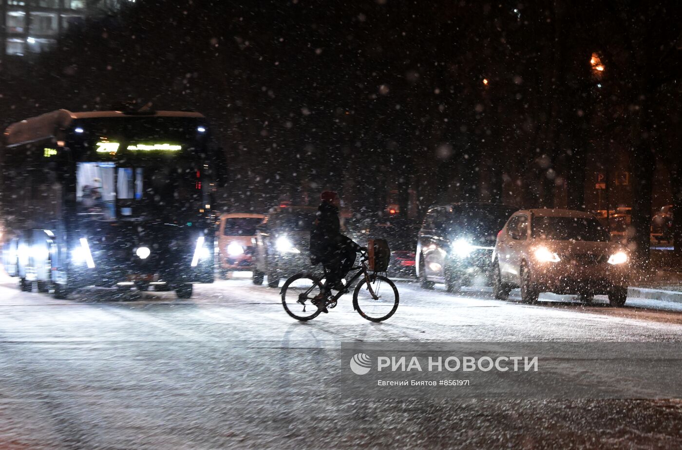 Снег в Москве