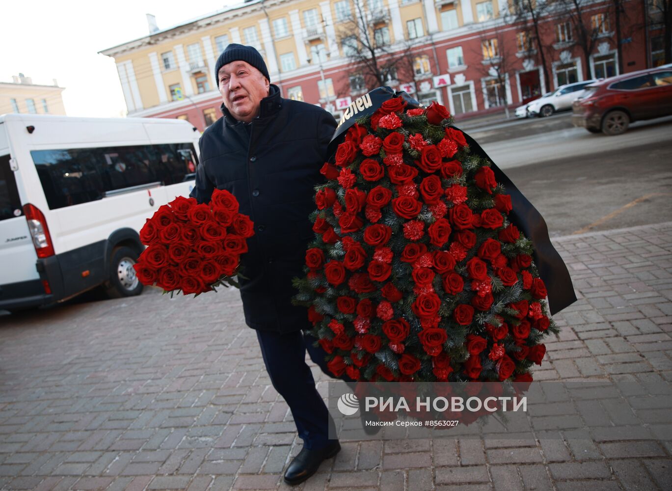 Прощание с А. Тулеевым в Кемерове 