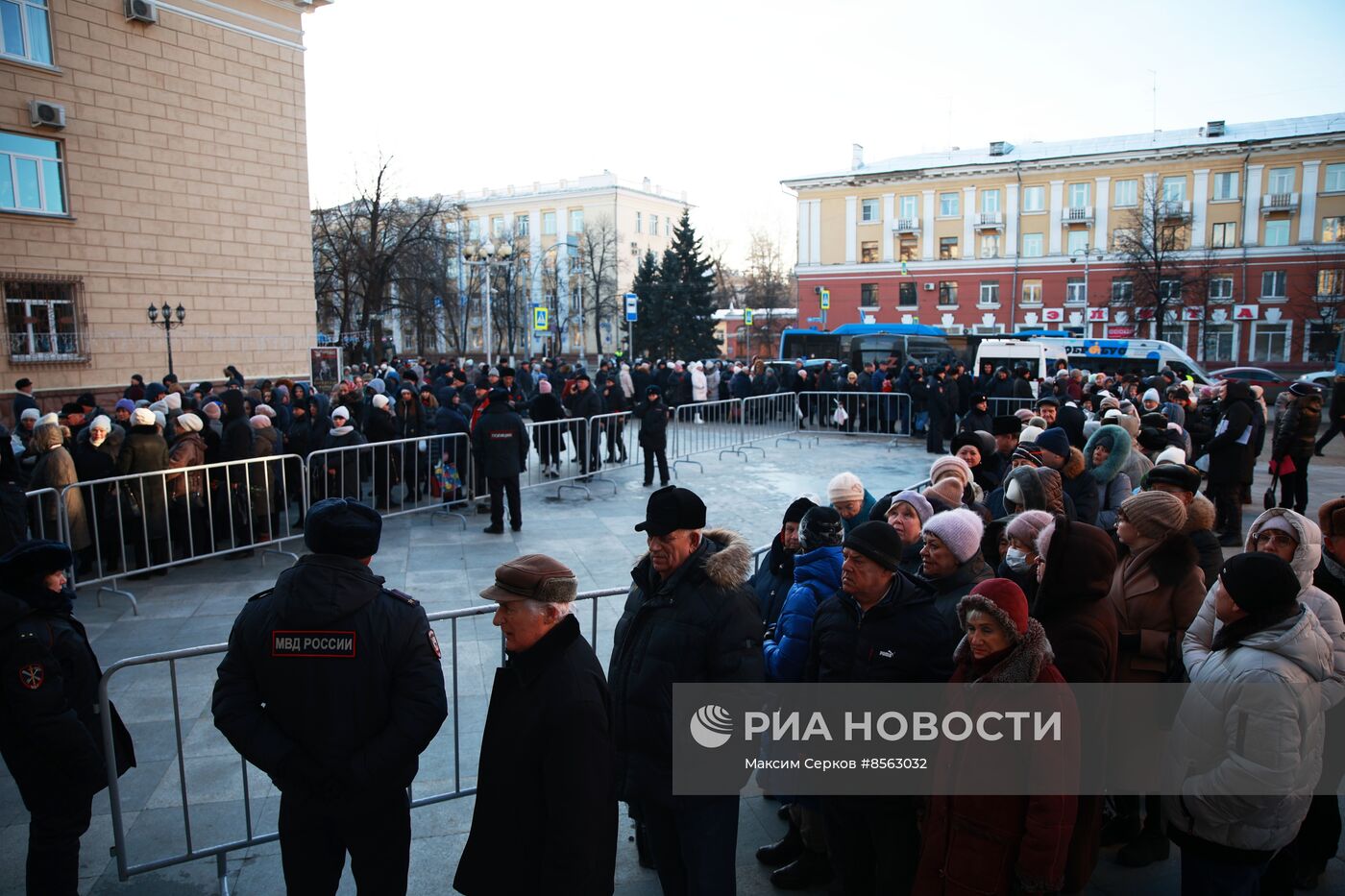 Прощание с А. Тулеевым в Кемерове