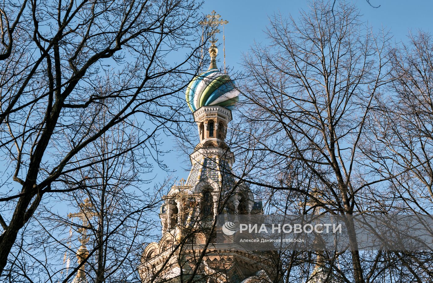 Виды зимнего Петербурга