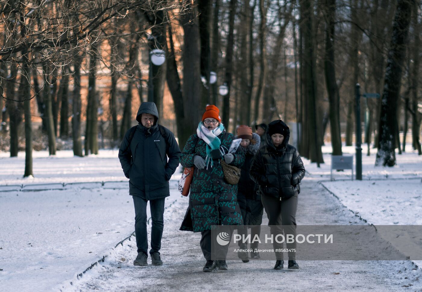 Виды зимнего Петербурга