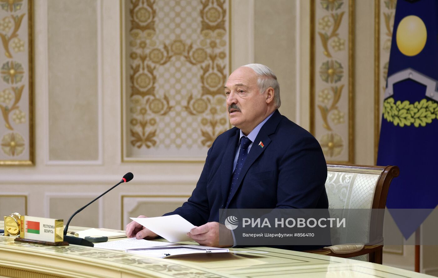 Президент РФ В. Путин принял участие в заседании Совета коллективной безопасности ОДКБ