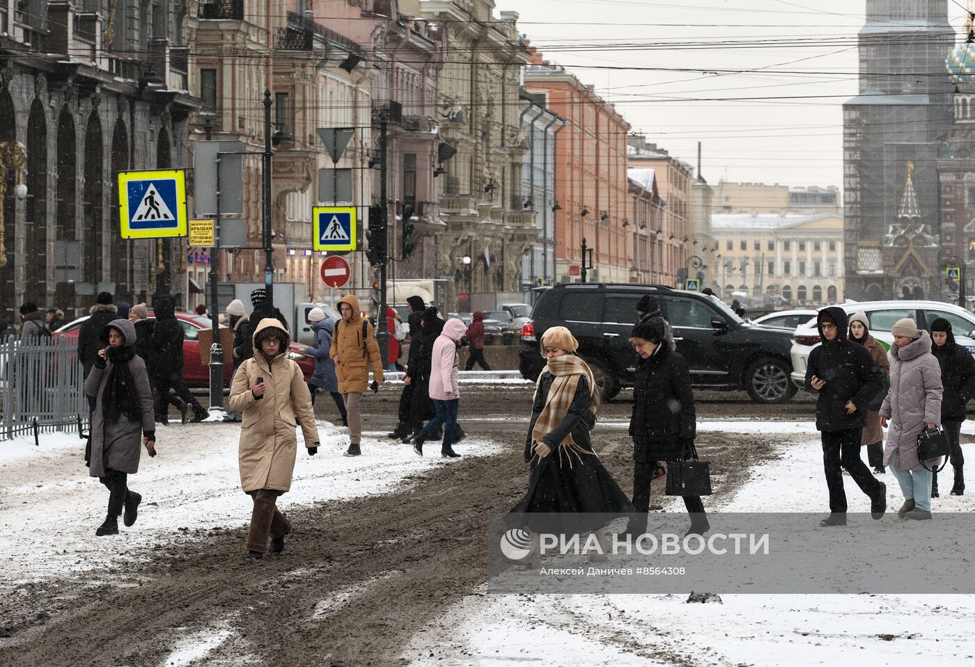 Виды зимнего Петербурга