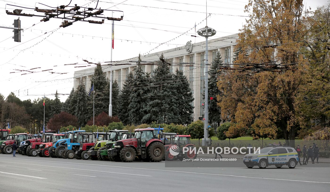 Протесты фермеров в Кишиневе