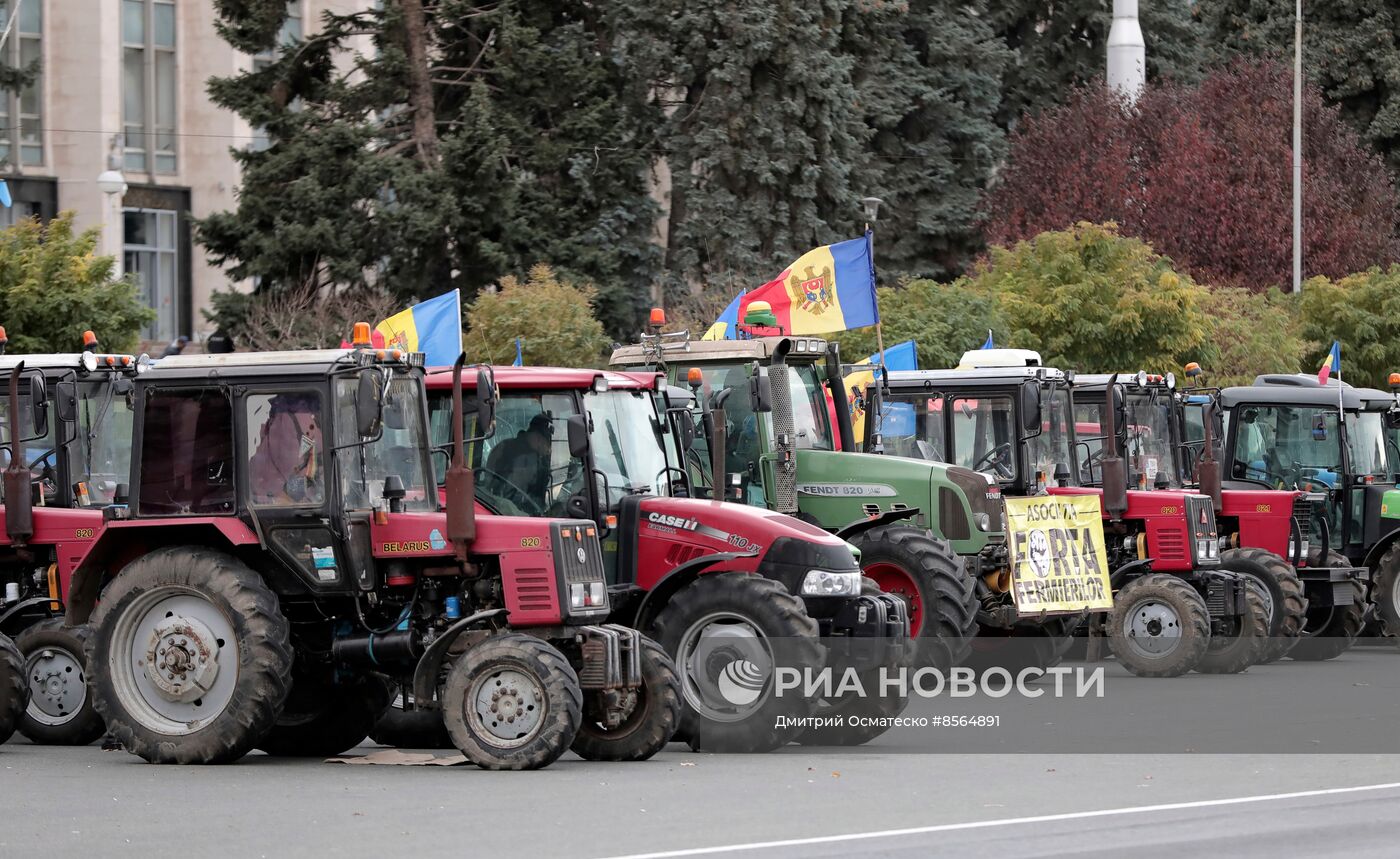 Протесты фермеров в Кишиневе