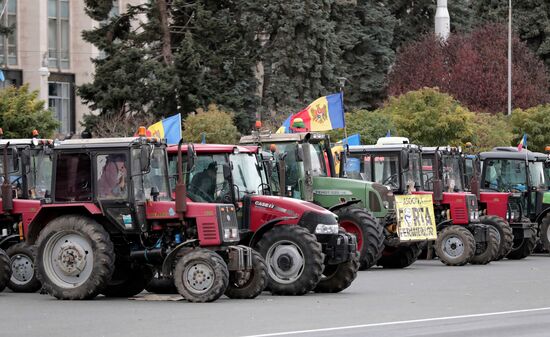 Протесты фермеров в Кишиневе