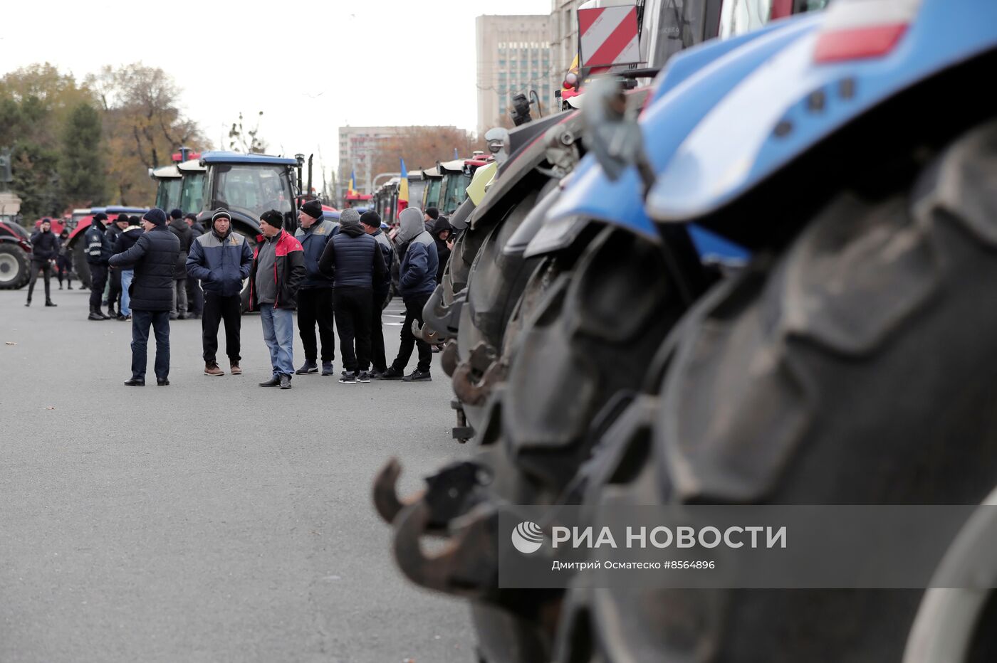 Протесты фермеров в Кишиневе