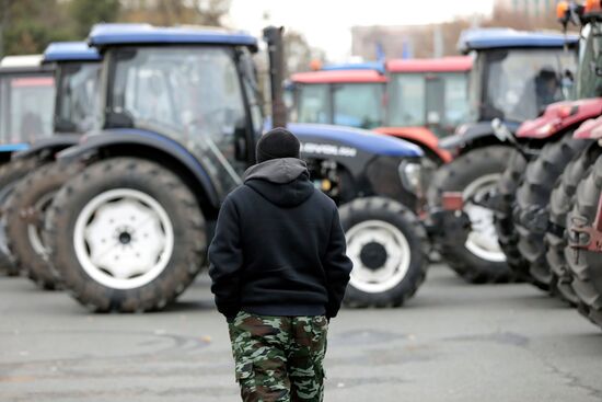 Протесты фермеров в Кишиневе