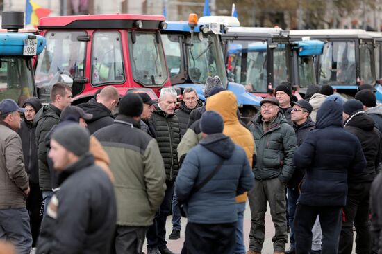 Протесты фермеров в Кишиневе