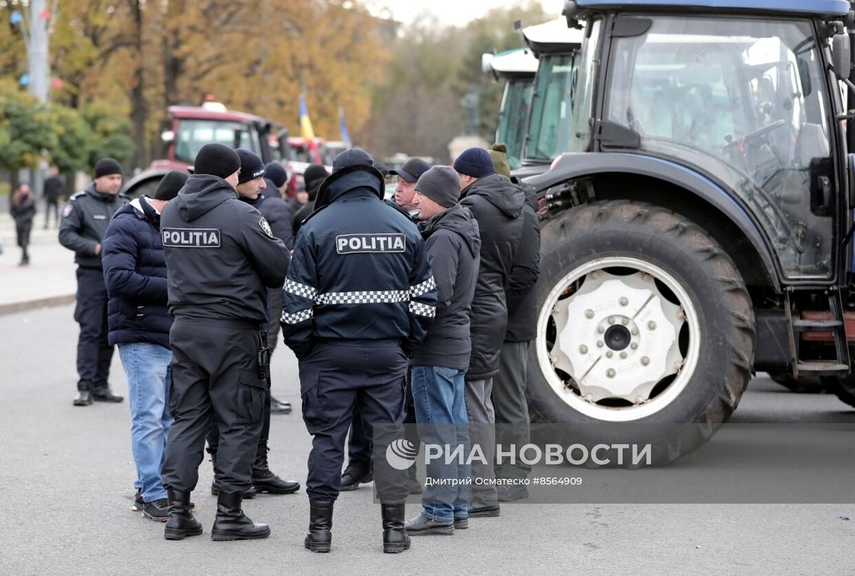 Протесты фермеров в Кишиневе