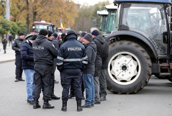 Протесты фермеров в Кишиневе