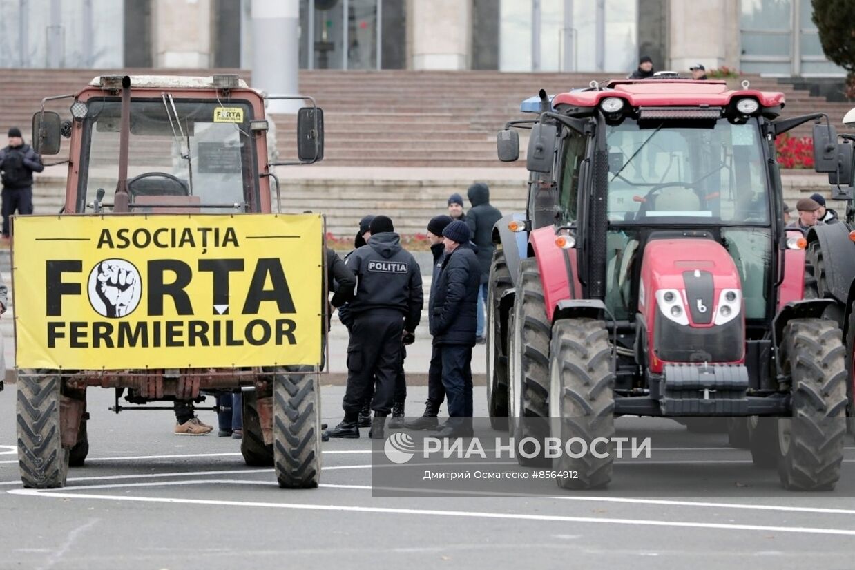 Протесты фермеров в Кишиневе