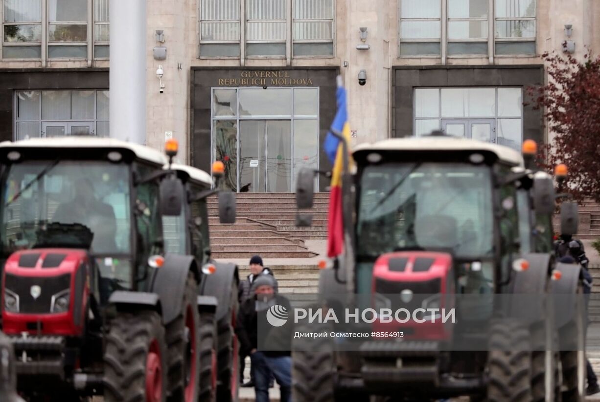 Протесты фермеров в Кишиневе