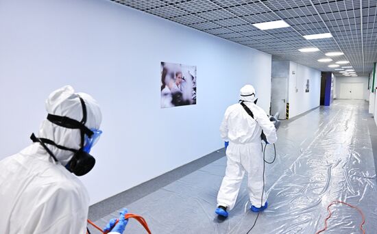 Дезинфекция в Парке науки и искусства "Сириус"