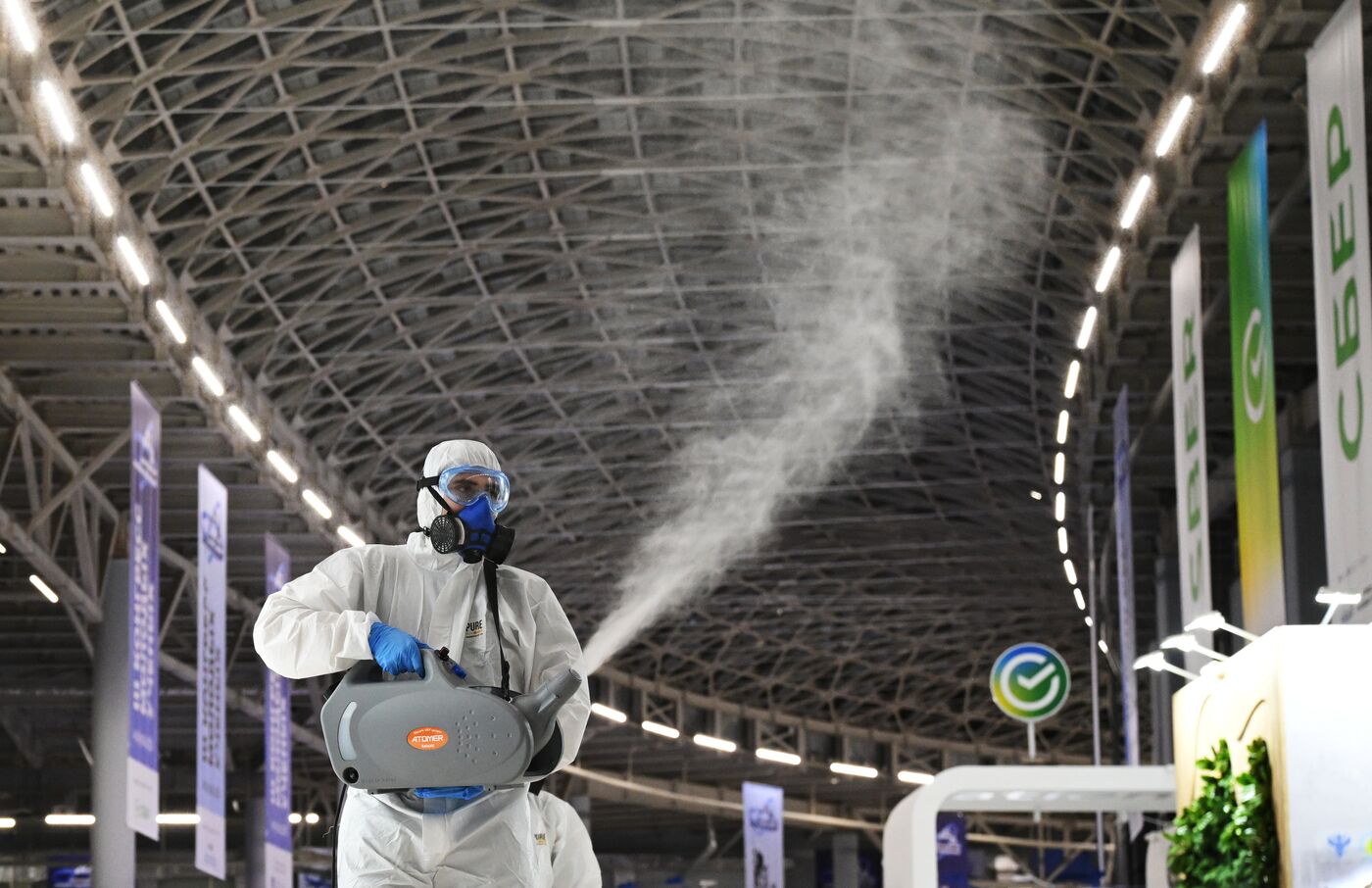 Дезинфекция в Парке науки и искусства "Сириус"