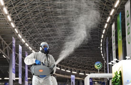 Дезинфекция в Парке науки и искусства "Сириус"