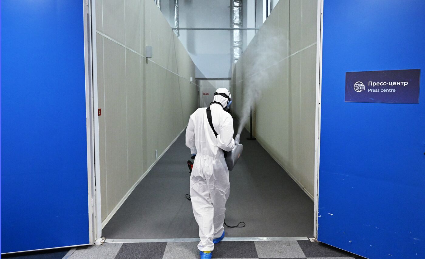 Дезинфекция в Парке науки и искусства "Сириус"