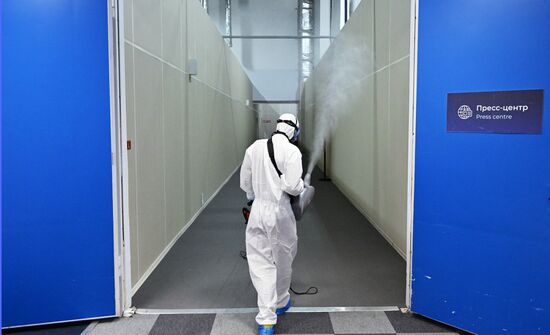 Дезинфекция в Парке науки и искусства "Сириус"