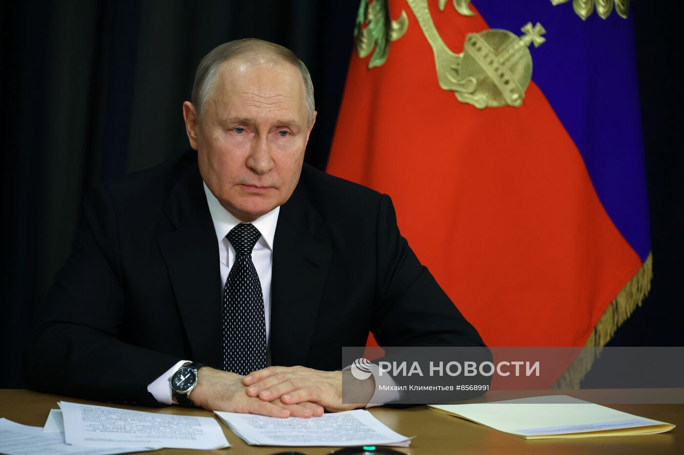 Президент РФ В. Путин принял участие в пленарном заседании Всемирного русского народного собора