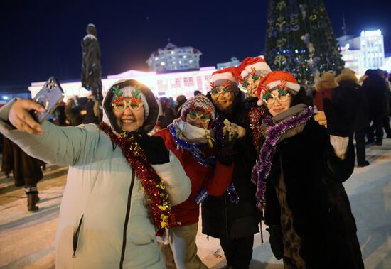 Старт подготовки к Новому году в Якутске