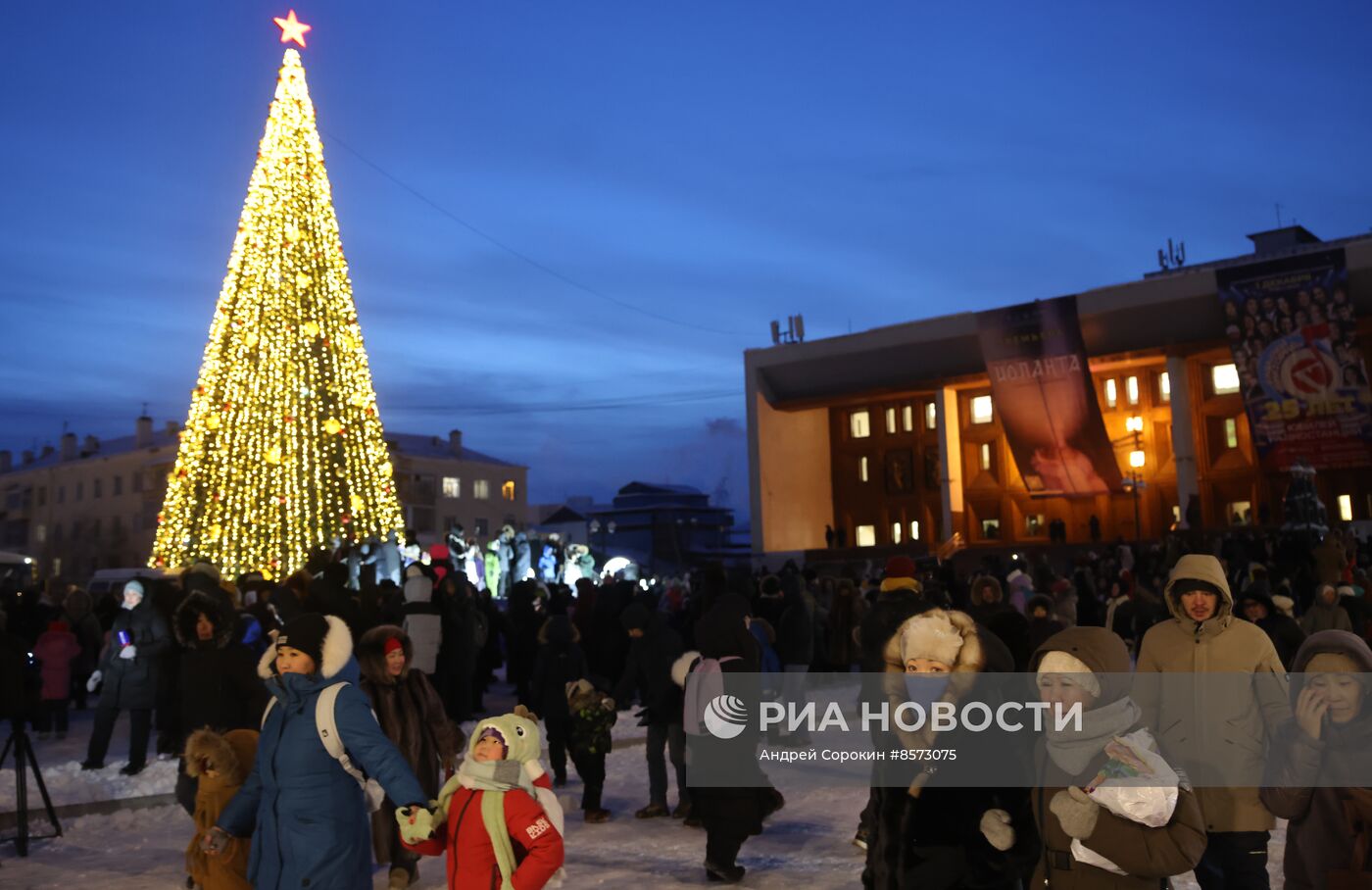 Старт подготовки к Новому году в Якутске