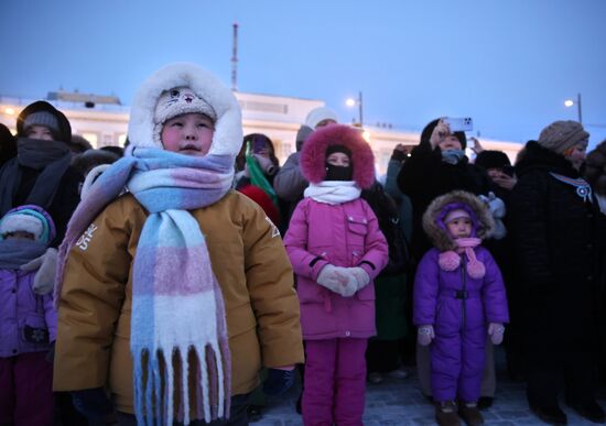 Старт подготовки к Новому году в Якутске