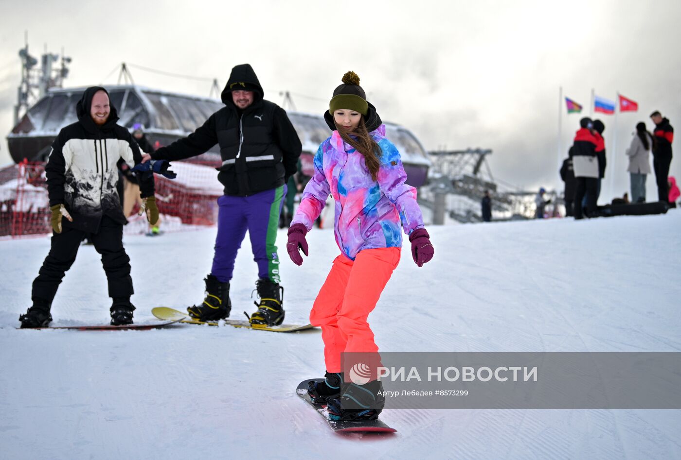 Старт зимнего сезона на горнолыжном курорте "Красная Поляна"