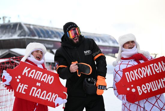 Старт зимнего сезона на горнолыжном курорте "Красная Поляна"