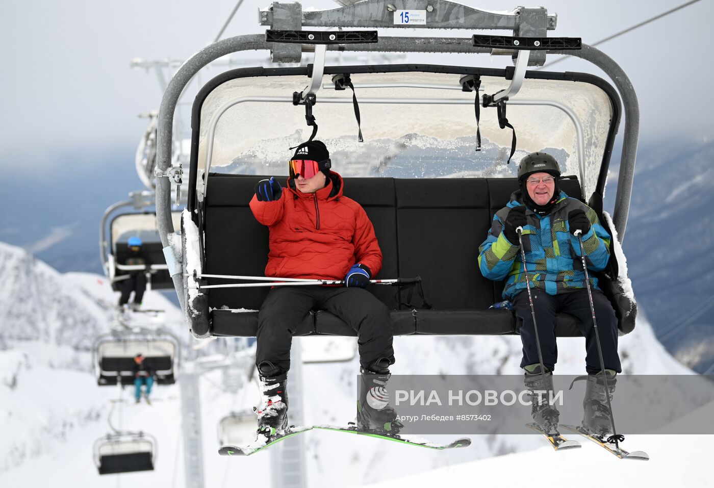 Старт зимнего сезона на горнолыжном курорте "Красная Поляна"