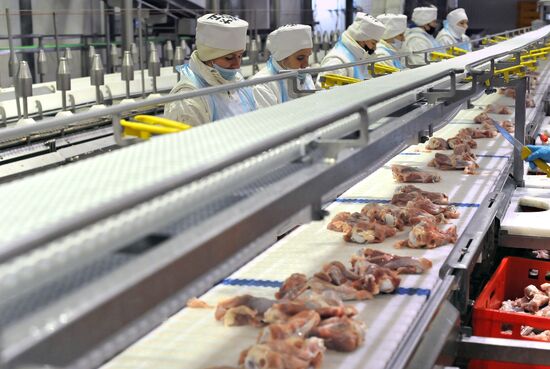 Изготовление мясной продукции на предприятии "Тамбовская индейка"