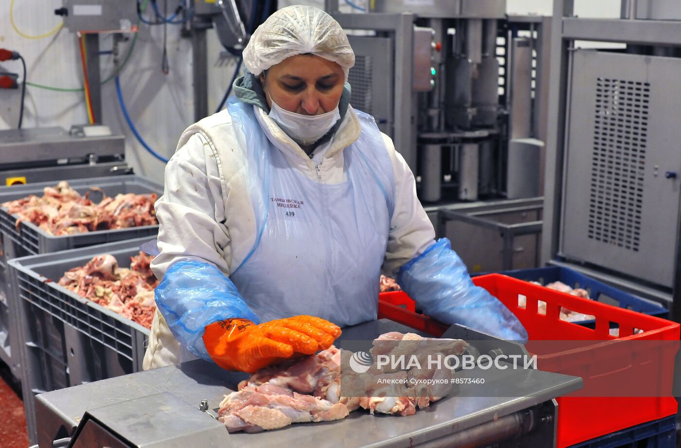 Изготовление мясной продукции на предприятии "Тамбовская индейка"